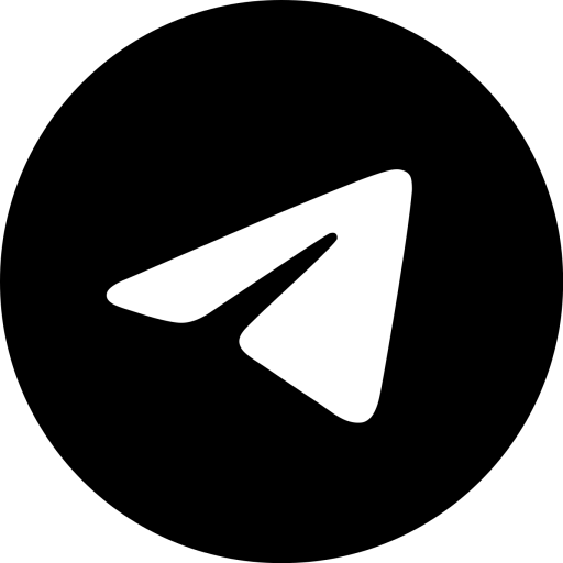 Telegram black social telegram SVG, PNG icon