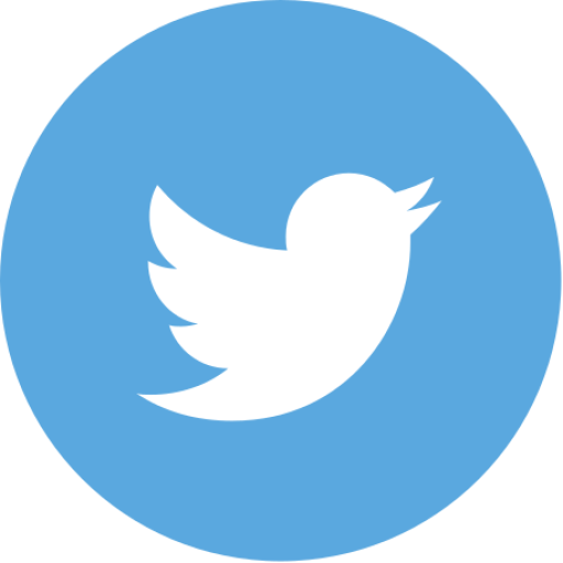 Twitter in circle social twitter SVG, PNG icon